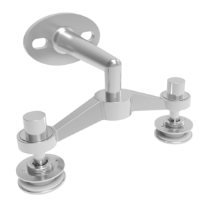 Herraje Muro a VIdrio Doble Puebla I