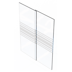 Vidrio Templado Claro con Líneas Serigrafía