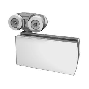 Herraje Superior a VIdrio Sencillo con Carretilla