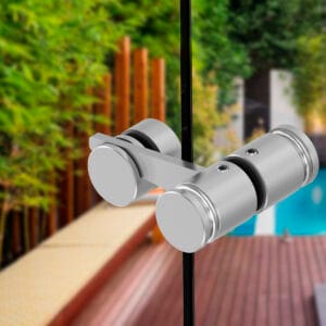 Jaladera Pomo con Placa Integrada