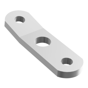 Placa 3_8 con 1 Curva y 2 Entradas